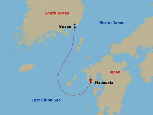 Itinerary schematic diagram
