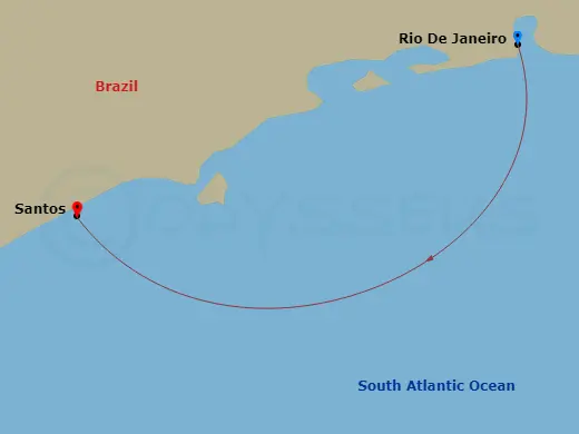 Itinerary schematic diagram