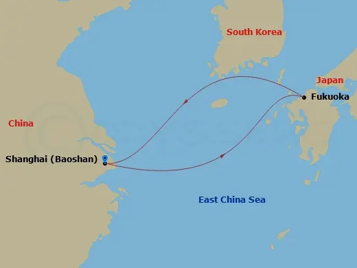 Itinerary schematic diagram