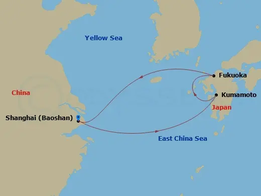 Itinerary schematic diagram