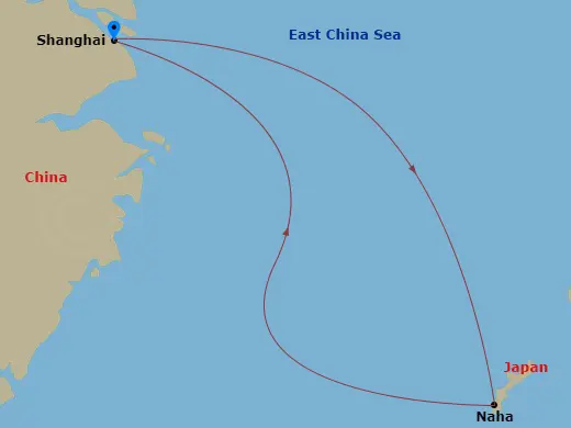 Itinerary schematic diagram