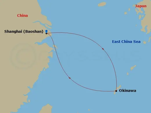 Itinerary schematic diagram