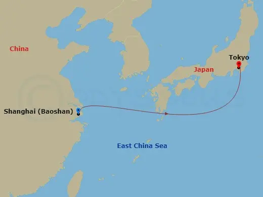 Itinerary schematic diagram