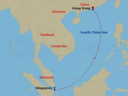 Itinerary schematic diagram