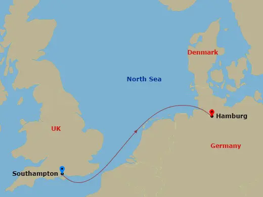 Itinerary schematic diagram