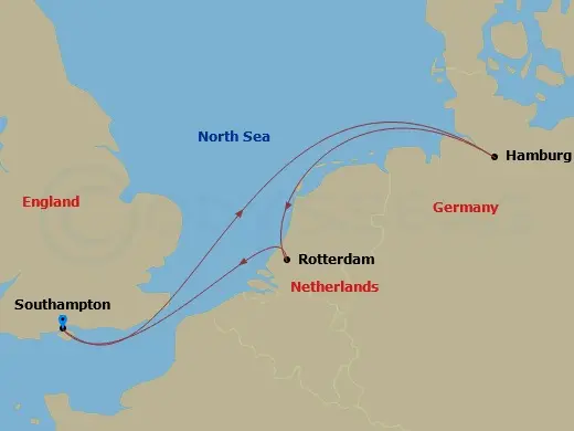 Itinerary schematic diagram