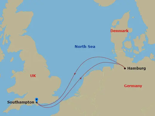 Itinerary schematic diagram
