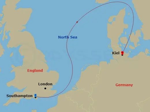 Itinerary schematic diagram