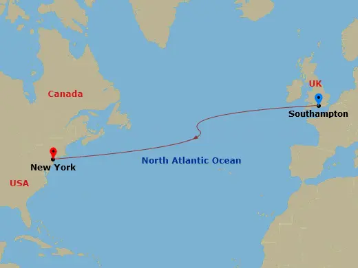 Itinerary schematic diagram