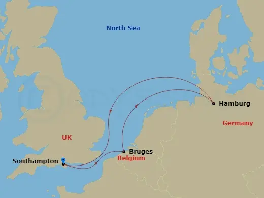 Itinerary schematic diagram