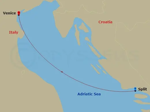 Itinerary schematic diagram