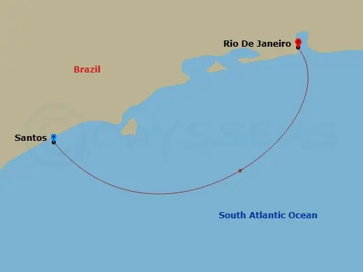 Itinerary schematic diagram