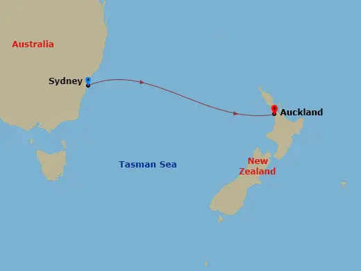 Itinerary schematic diagram