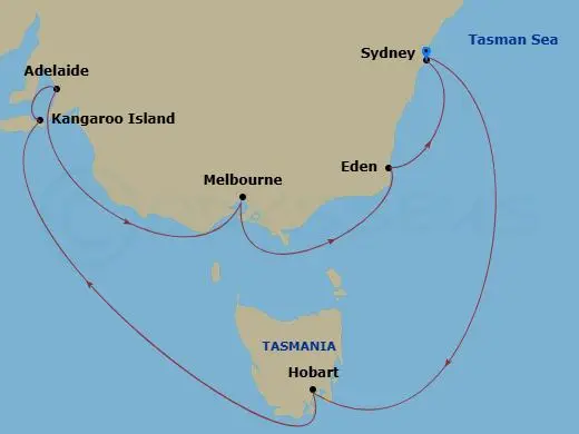 Itinerary schematic diagram