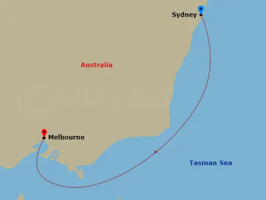 Itinerary schematic diagram