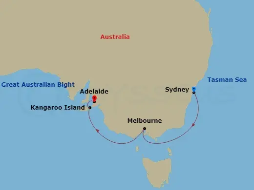 Itinerary schematic diagram