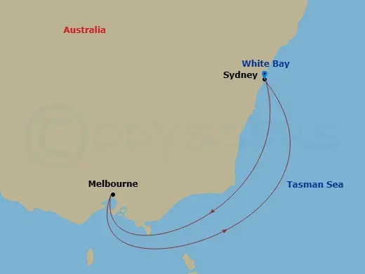 Itinerary schematic diagram