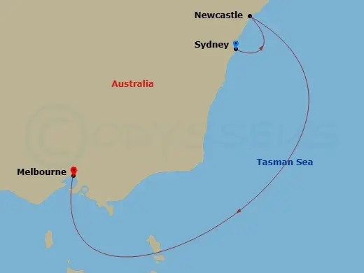 Itinerary schematic diagram