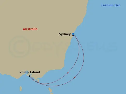 Itinerary schematic diagram