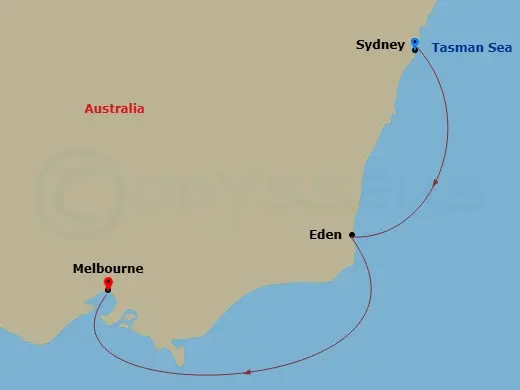 Itinerary schematic diagram