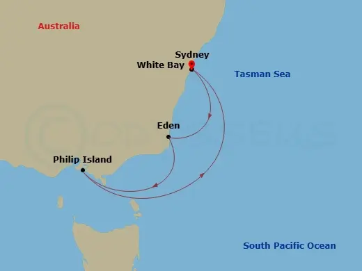 Itinerary schematic diagram
