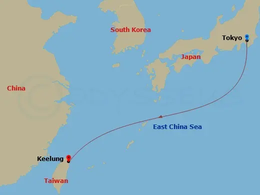 Itinerary schematic diagram