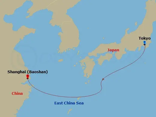 Itinerary schematic diagram