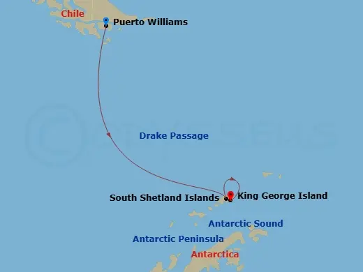 Itinerary schematic diagram
