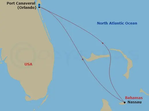 Itinerary schematic diagram