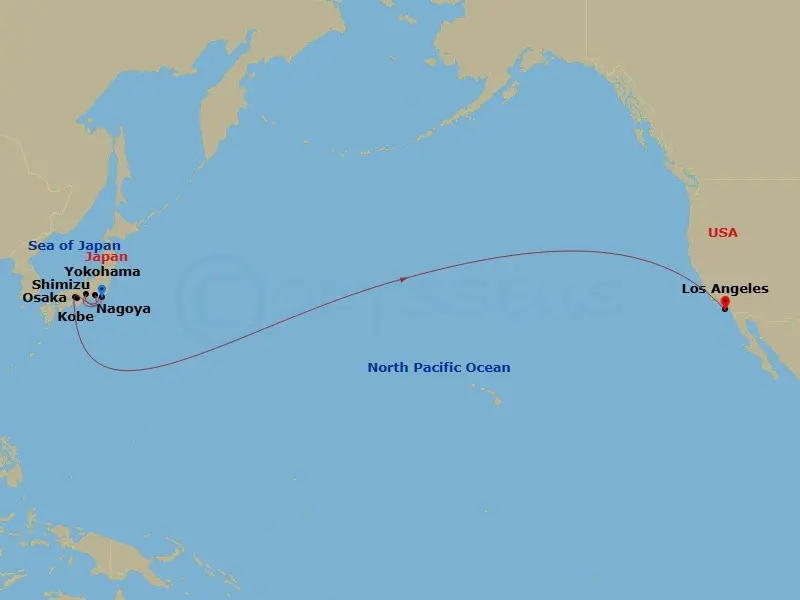 Itinerary schematic diagram
