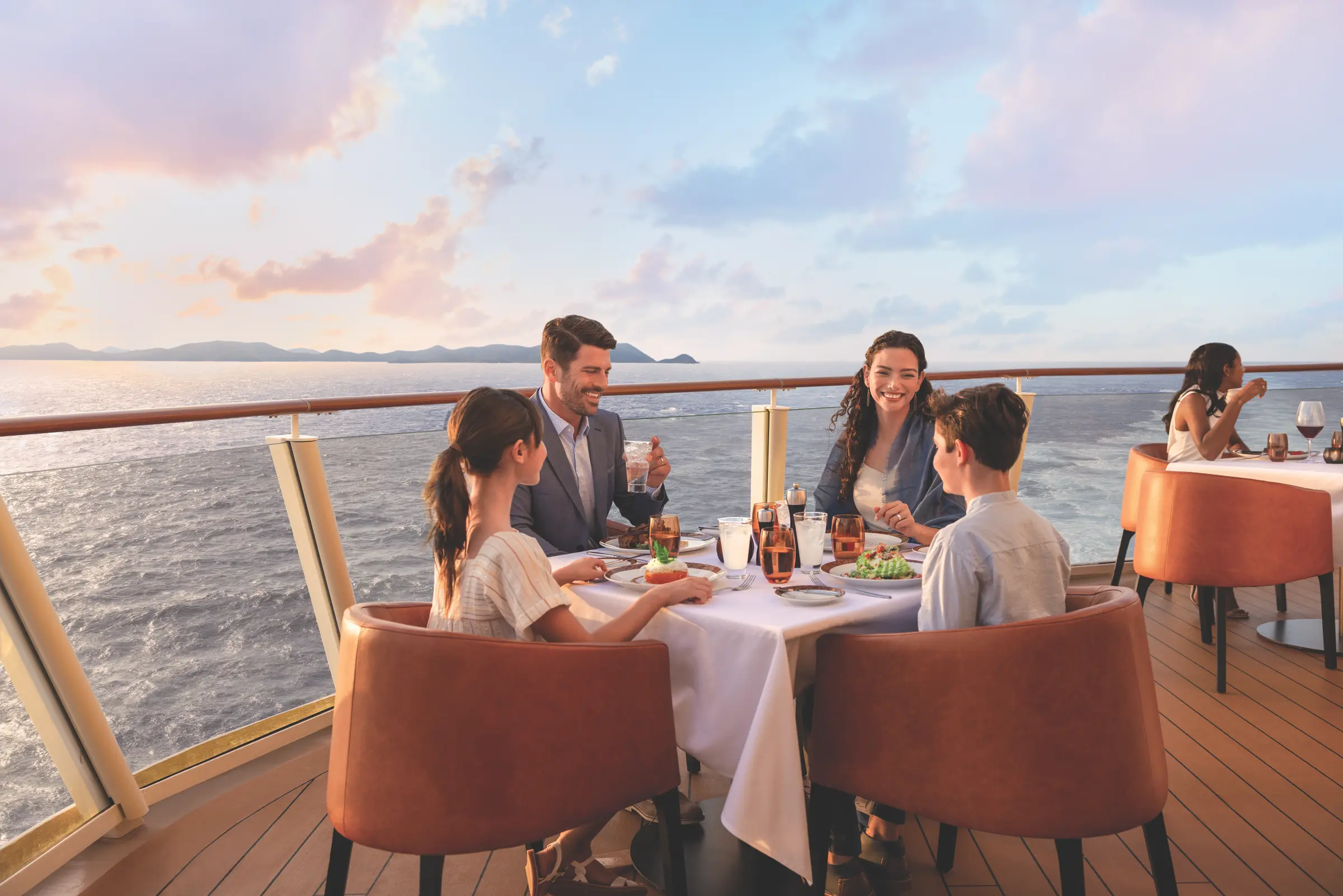 Savor Freestyle Dining from gourmet steakhouses to casual deck-side grills. With daily changing menus, every meal is a new family adventure at sea.
