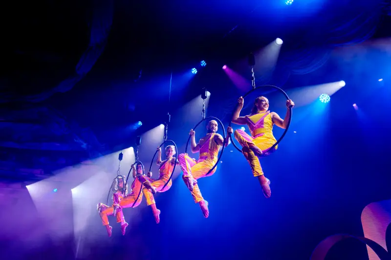 Experience non-stop magic! Enjoy Vegas-style casinos, Movies Under the Stars, and dazzling acrobatic stage shows in the Princess Theater.