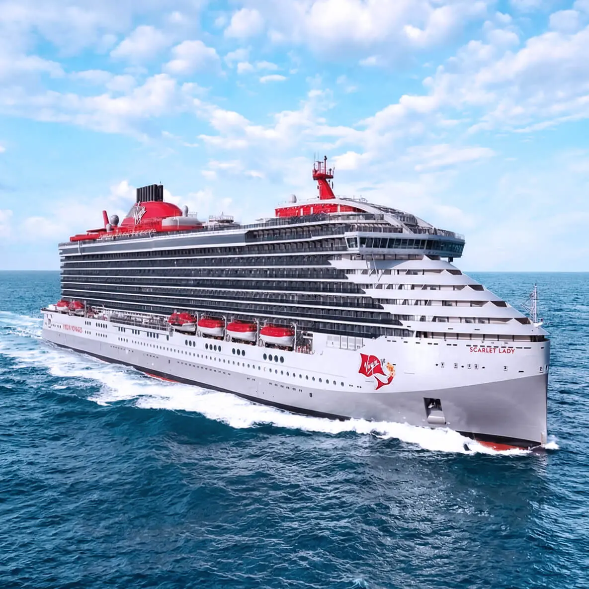 With a name inspired by an early Virgin Atlantic plane, Scarlet Lady is Virgin Voyages’ premium take on what a luxury cruise ship means. Ushering in a new era for sea travel, she’s designed to be different with a unique approach to how Caribbean cruises look and feel.