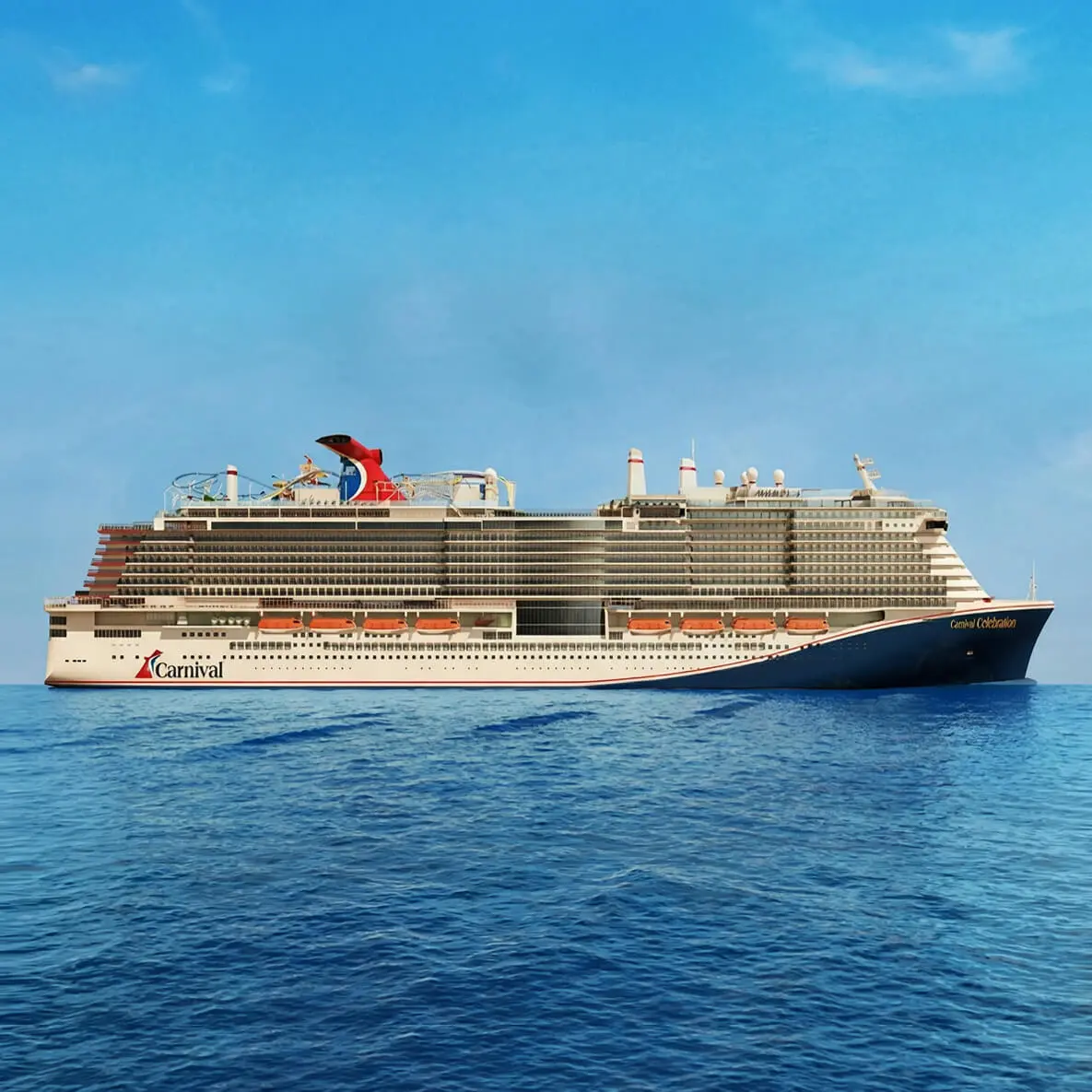 You know, it&rsquo;s hard work making effortlessly - fun vacations. That&rsquo;s looking forward to kicking back with you on the new Carnival Celebration as cruise line toast to the last 50 years. So please bring that unique Carnival spirit... and know that this ship&rsquo;s bringing the fun. Just like sister ship Mardi Gras&reg;, Carnival Celebration has six Zones &mdash; themed areas that bring together incredible experiences and flavor. New flavors you haven&rsquo;t experienced yet &mdash; nobody has! &mdash; are heating up at Latitudes&trade;, The Golden Jubilee&trade; and Emeril&rsquo;s Bistro 1397&trade;. (Mmm, new Emeril.) Carnival Celebration also marks the return of innovations like BOLT&reg; &mdash; onboard rollercoaster, Bonsai Teppanyaki&trade;, RedFrog&reg; Tiki Bar, Family Feud&trade; Live, Havana Bar&trade;, Seuss at Sea&trade;, and Playlist Productions&trade;. Perhaps best of all, all the fun you&rsquo;ll have on Carnival Celebration is powered by clean LNG fuel!