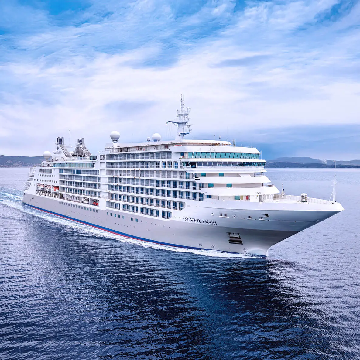 Building on the phenomenal success of Silver Muse, Silver Moon will mirror her sister ship and will establish a new era of Silversea. At 40,700 gross tons and with a capacity to accommodate 596 passengers on board, Silver Moon will maintain the small-ship intimacy and spacious all-suite accommodation which are the hallmarks of the Silversea experience. Silver Moon will also feature the all-new Sea And Land Taste (S.A.L.T.) programme &ndash; an immersive culinary concept that will enable guests to travel deeper through a range of destination based gastronomic experiences. Get ready - a new moon is coming.