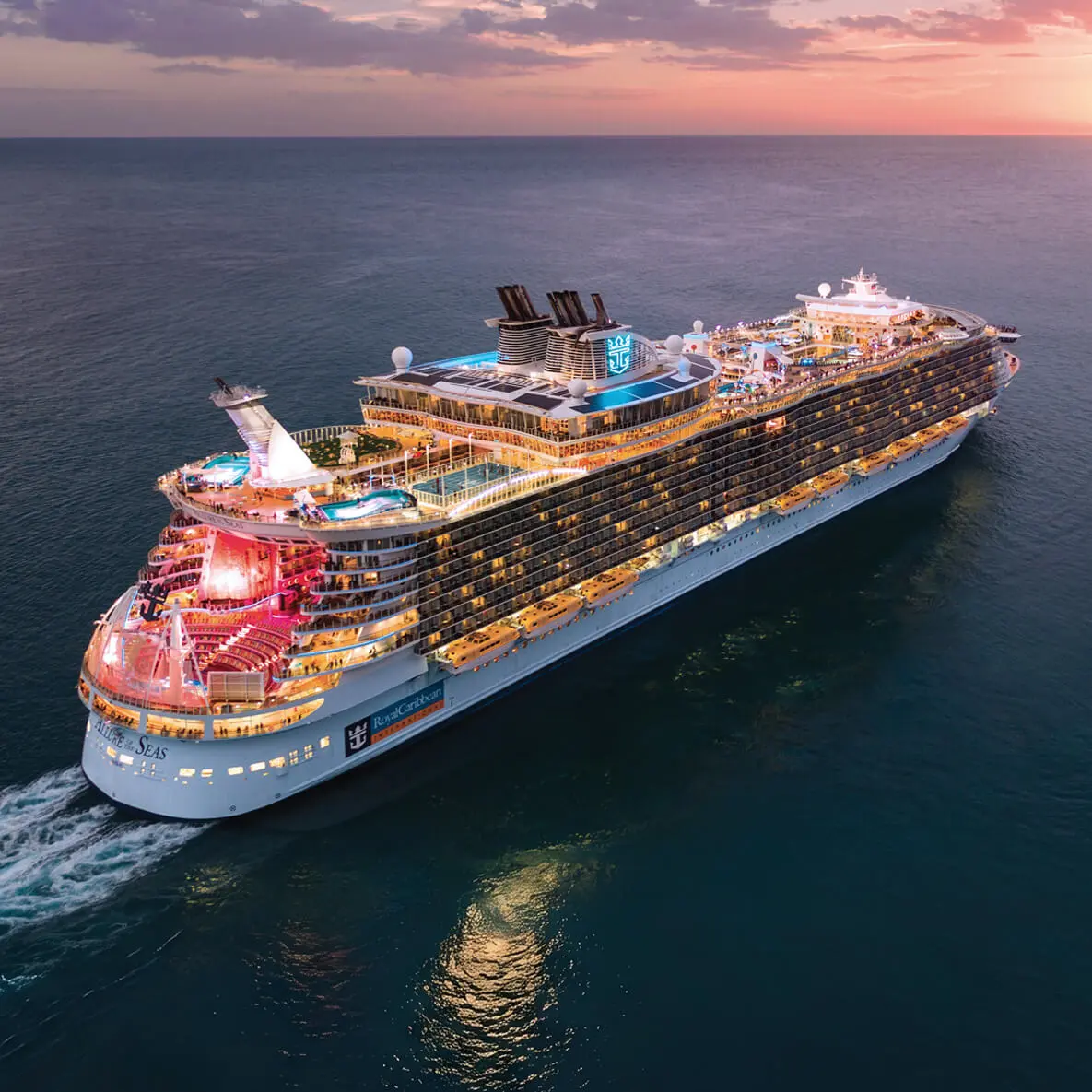 Explore deck-defying discoveries, world-class dining, and the best cruise entertainment onboard Allure of the Seas&reg; - the most awarded ship in the world. This Oasis Class favorite brings adventure to soaring new heights. Discover next-level thrills on every deck of Allure of the Seas&reg;, from white-knuckle zip line rides ten decks up to splash worthy spaces for kids, like the interactive H20 Zone℠ Water Park. Get down after dark with more bars than any ship out there and savor a world of possibilities right onboard. Recognized for its dazzling onboard entertainment, thrilling attractions, and wanderlust-fueled itineraries, this ship has already been named Best Large Cruise Ship, Best for Entertainment, and Best Individual Ship &mdash; and it&rsquo;s just getting started.&nbsp;