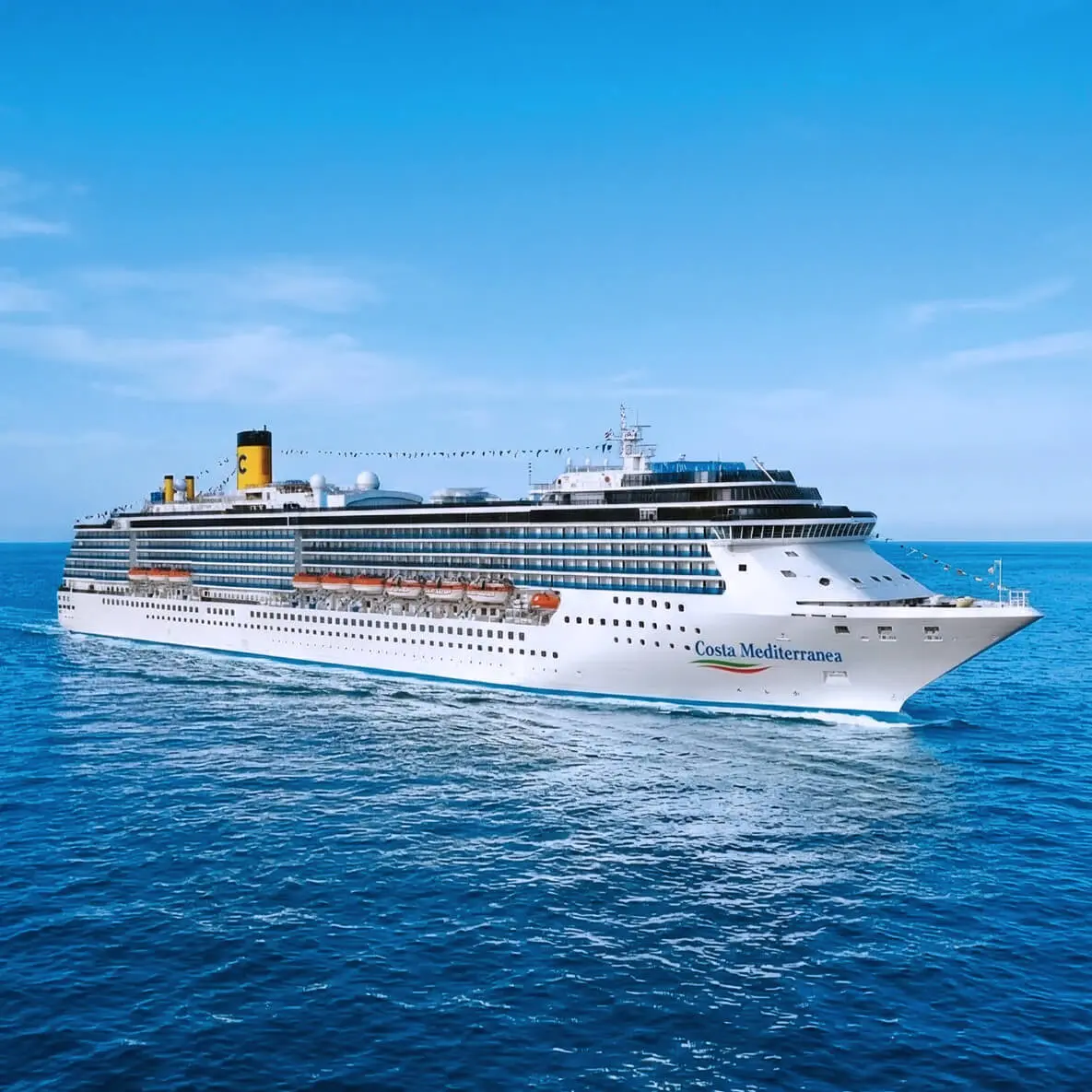 The main image of the ship named Costa Mediterranea