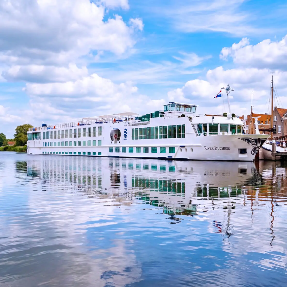 The 130-passenger River Duchess is decorated in soft hues of blue and green complemented by soothing earth tones, providing a tranquil and elegant onboard ambiance. Enjoy spectacular and ever-changing views of Europe’s most enchanting waterways in the ship’s stylish Blue Danube Lounge, Palace Restaurant, or the La Motte Sky Lounge.