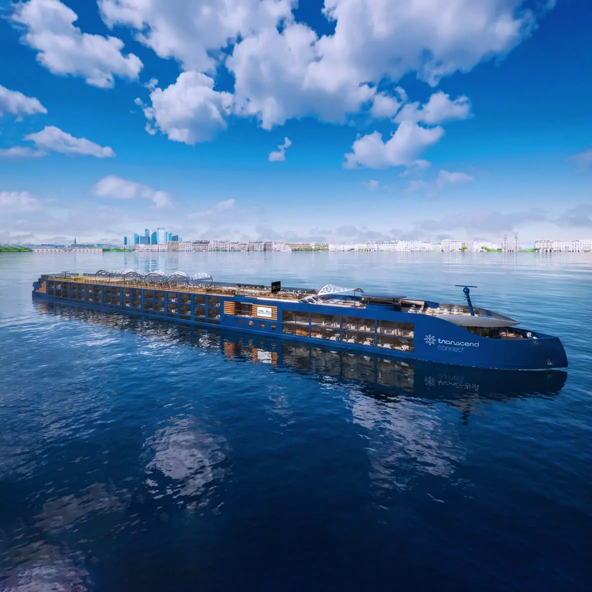 Constructed in 2025, Connect is a brand-new, state-of-the-art European river ship joining the growing collection of bespoke charter vessels next year. With cutting-edge technology, luxurious amenities and wrap-around picture windows, this sleek 120-guest ship is uniquely designed to sail through the heart of storied destinations in Germany, France, The Netherlands and beyond. Sustainability and regional connection are at her core, creating a refined and meaningful experience that elevates every journey.