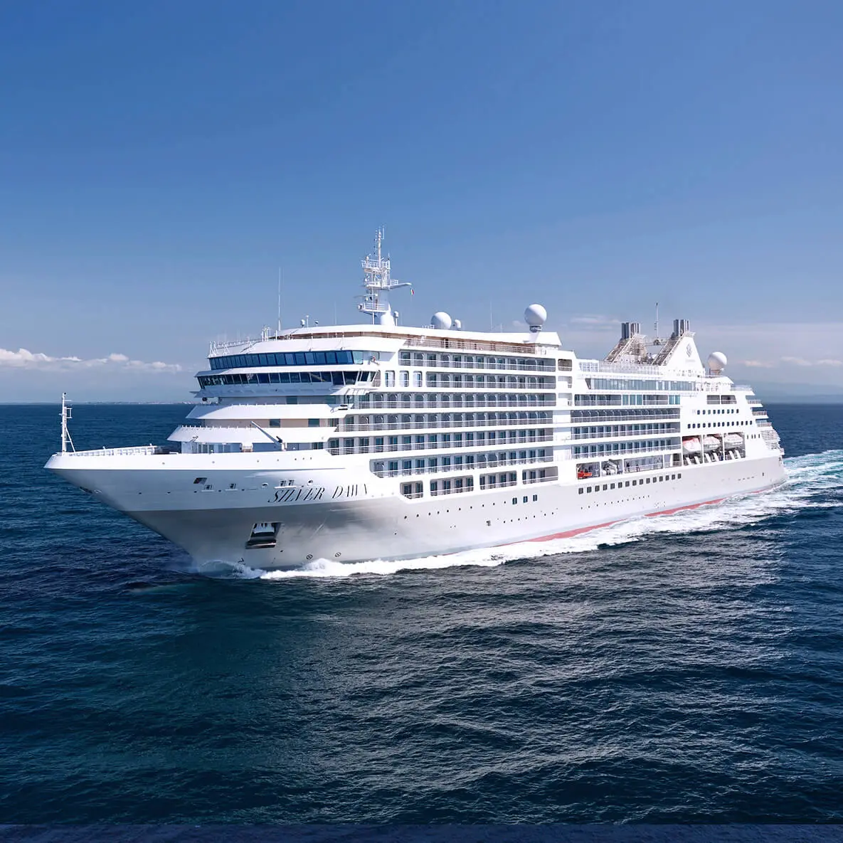 Silver Dawn is both classic yet modern, she is the natural evolution of the fleet. Large enough to offer eight dining options &ndash; including the superb Sea and Land Taste (S.A.L.T.) programme &ndash; yet small enough for the famed Silversea on board ambience, Silver Dawn inherits the best features of her sister ships Silver Muse and Silver Moon, but is in a class all of her own. Sumptuous suites, outstanding itineraries plus cutting-edge design and technology, Silver Dawn sets new standards of luxury. Let&rsquo;s wake up to a new dawn with Silversea.