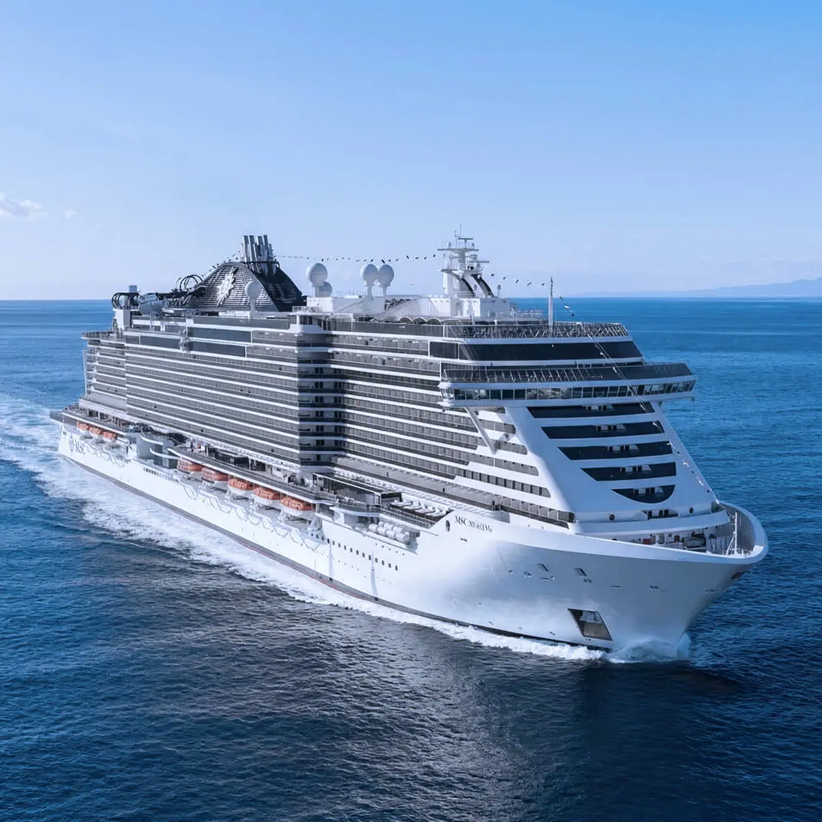 <span class="contentDescription">MSC Seaside rewrites the rule book of cruise ship design, blending indoor and outdoor areas to connect you with the sea like never before. Circling the entire ship as low as Deck 8 is a unique seafront promenade lined with places to eat, drink, shop, swim and sunbathe. And you can enjoy more superb views from the two-deck glass-walled atrium and panoramic elevators.&nbsp;</span>