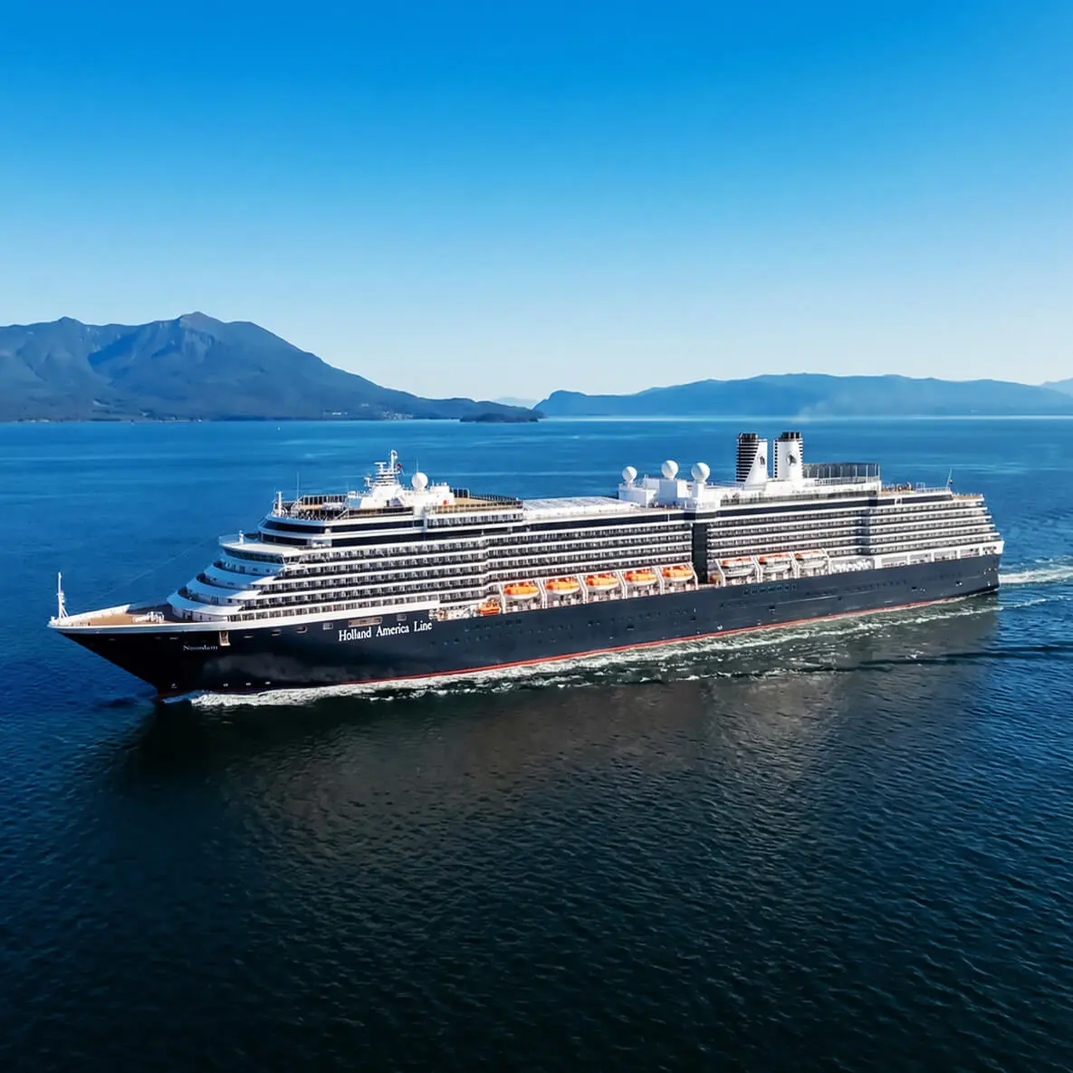 Named for the Northern Compass Point, Noordam dazzles with museum-quality art and lavish staterooms. Guests of this Vista Class ship will have their pick of onboard activities. Sing along to your favorite hits at Billboard Onboard. Enjoy a Pilates class at the Fitness Center. Or savor the delights of one of the specialty restaurants. The Pinnacle Grill serves the juiciest steak at sea and Canaletto beckons with tantalizing Italian dishes.