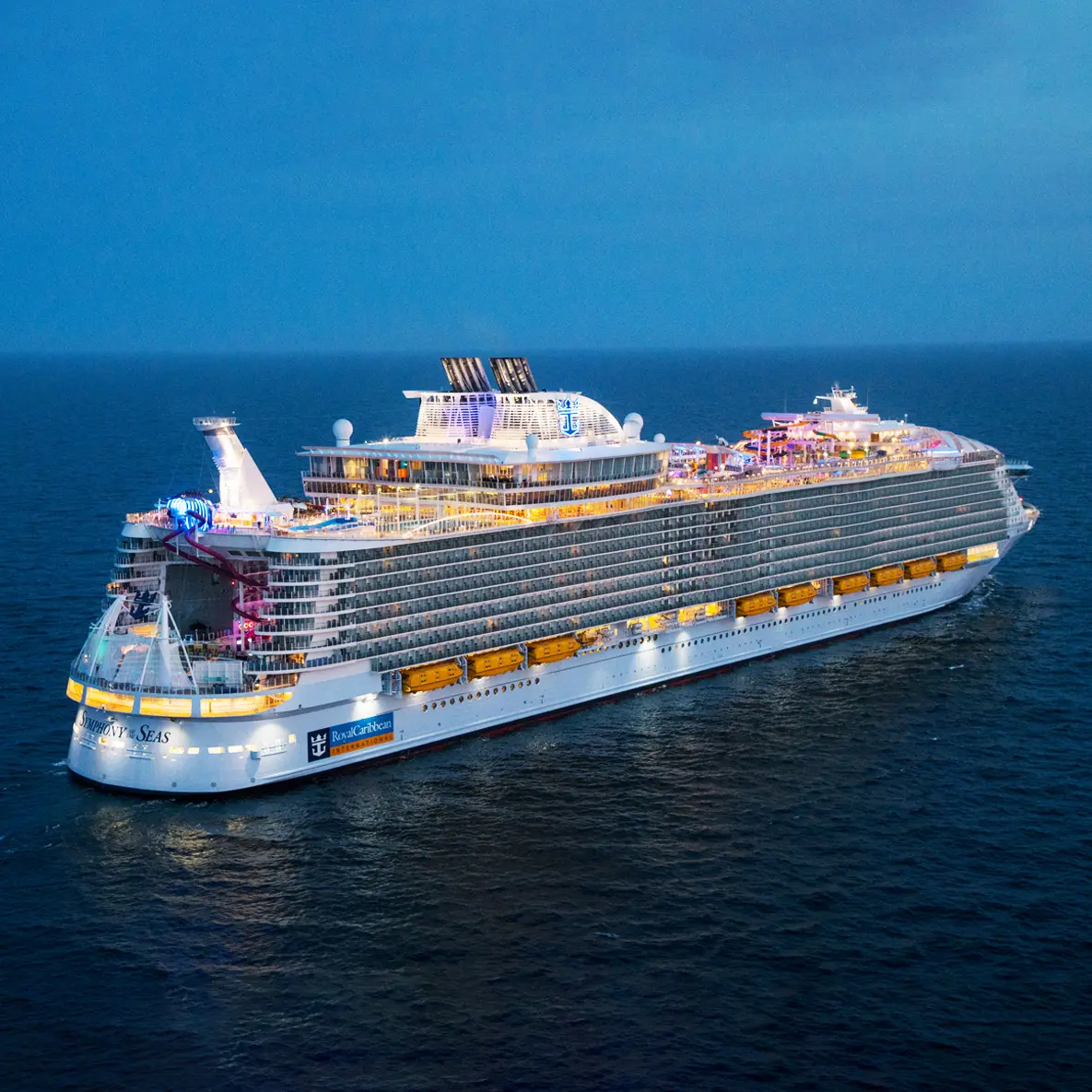 Get ready for a perception remixing, memory maxing mic drop &mdash; the new Symphony of the Seas&reg; is all that and more. It&rsquo;s your favorite onboard hits, including the ten-story test of courage, Ultimate Abyss℠ and twin FlowRider&reg; surf simulators, plus revolutionary new firsts, like glow-in-the-dark laser tag. And deck-defying attractions aren&rsquo;t the only things to look forward to when you sail onboard the newest cruise ship addition to the Oasis Class. Symphony of the Seas&reg; is also loaded with delicious new ways to tempt your taste buds &mdash; like the gameday game changing Playmakers℠ Sports Bar &amp; Arcade &mdash; and larger-than-life ways to stay, like the Ultimate Family Suite. Go get your thrill on.
