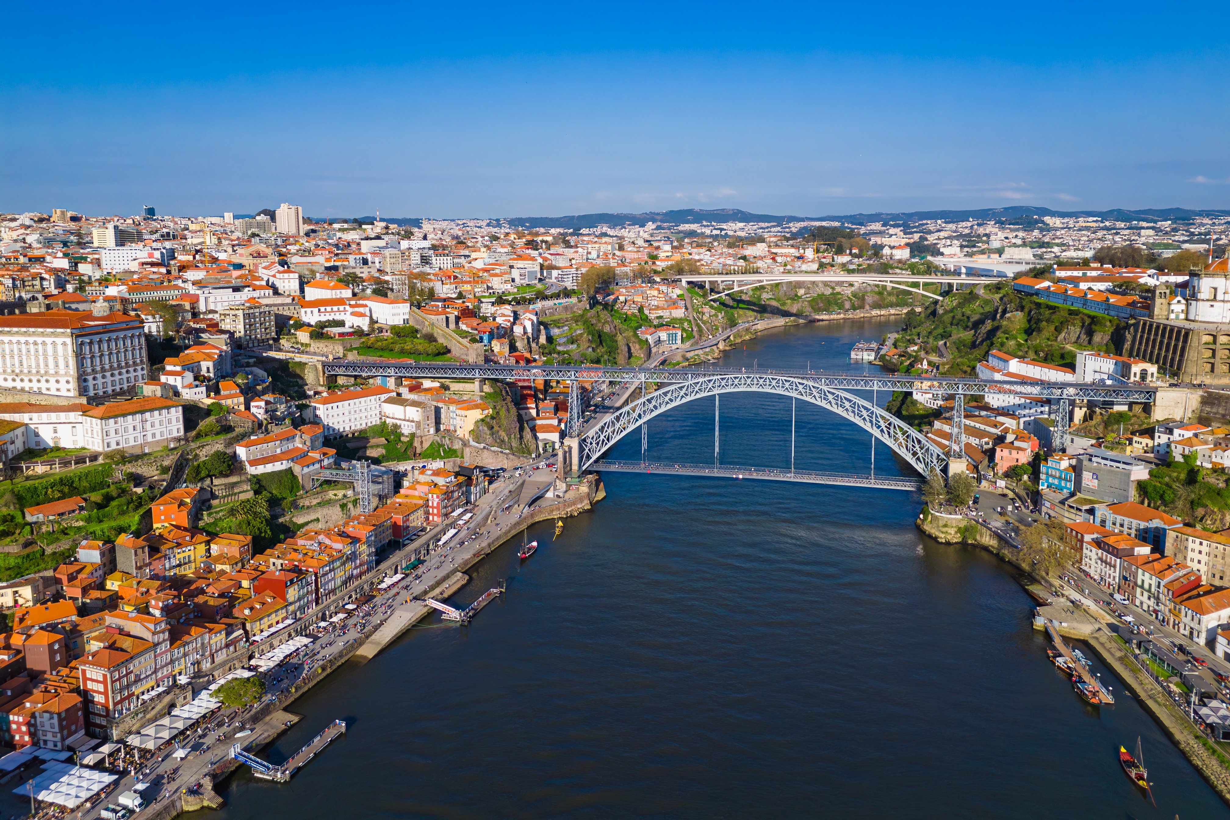 Bridge over Douro river in Portugal.