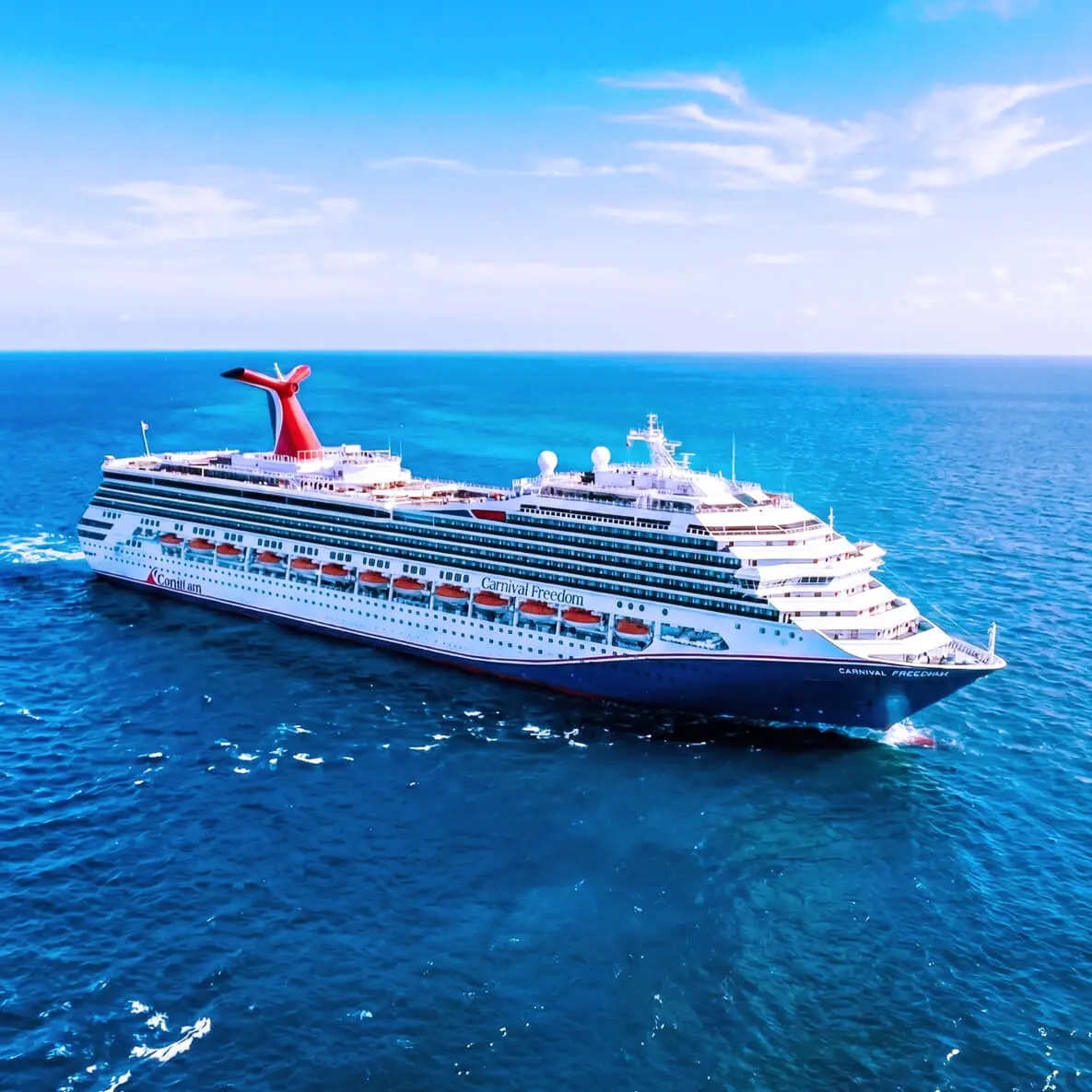 Carnival Freedom has a message for you, and its "feel free to have fun!" Explore the ship and you'll find food options galore, starting with two dining rooms, but definitely extending outdoors &mdash; there's mouth-watering Guy Fieri burgers at Guy's Burger Joint&trade;, plus the greatest tacos and burritos this side of the pier at BlueIguana Cantina&trade;. For delicious, but quick and easy, selections from the sea, get your chopsticks around all the good stuff at Bonsai Sushi Express&trade;.