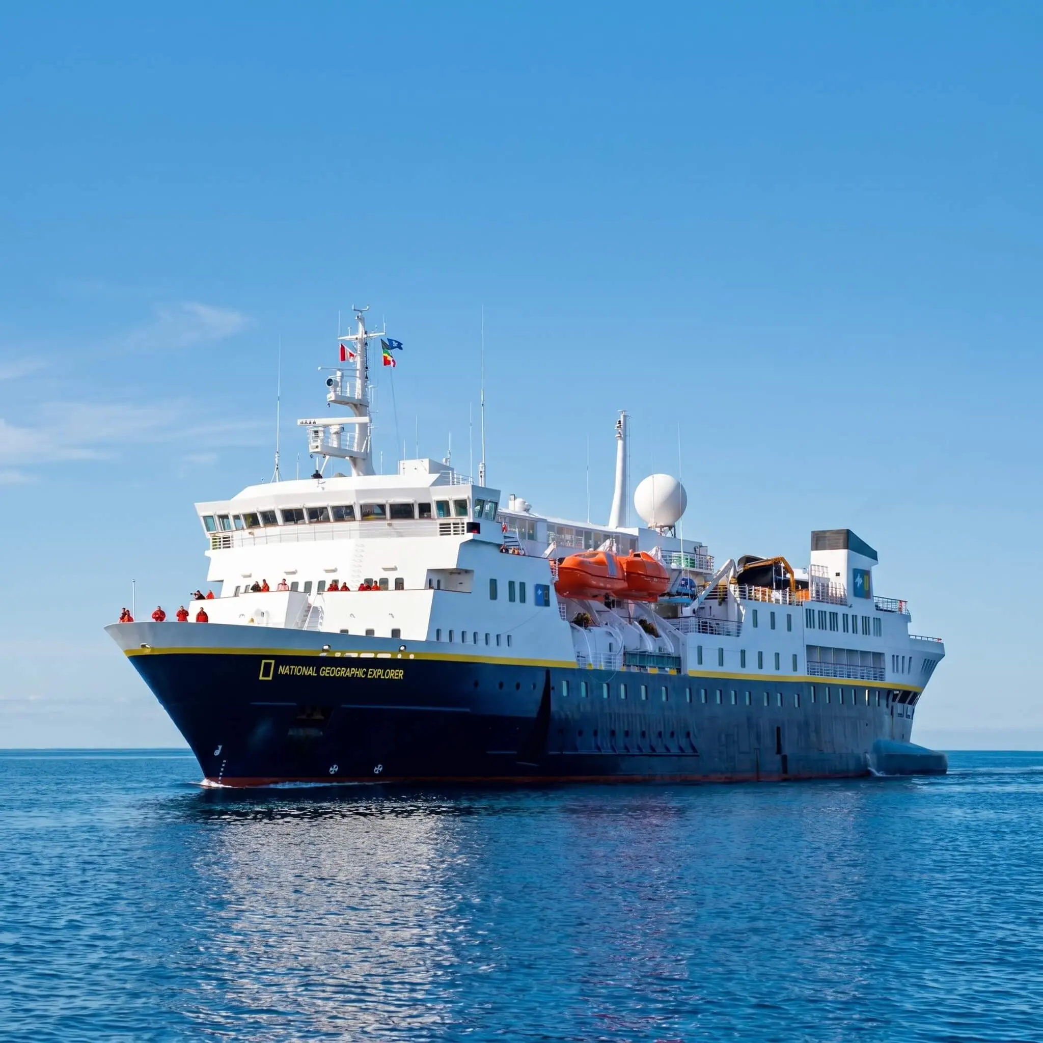 National Geographic Explorer is the world&rsquo;s ultimate expedition ship. Her design and equipment is the result of almost 200 years of collective expedition experience. Originally built for service along Norway&rsquo;s coast as part of the famed Hurtigruten, or Coastal Express, her excellent maneuverability and just-right size made her a natural choice for addition to the fleet. Drawing on nearly 50 years of pioneering expedition history and expertise, the cruise completely redesigned and rebuilt her. Explorer is uniquely equipped with an ice-strengthened hull and advanced navigation equipment for polar expeditions; a roster of tools for exploration; and a well-appointed interior with vast expanses of glass for an unprecedented connection to the regions that explores. She provides a peerless expedition cruise trip.