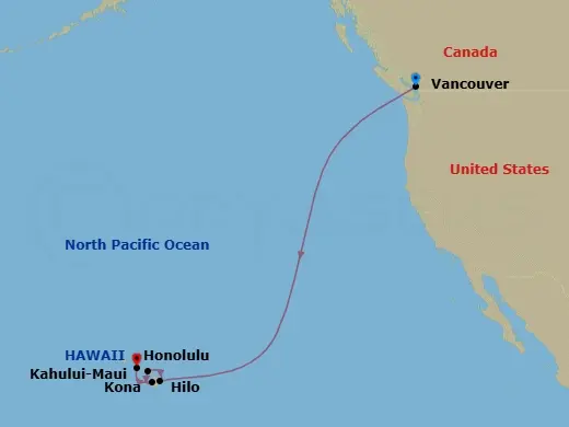 Itinerary schematic diagram