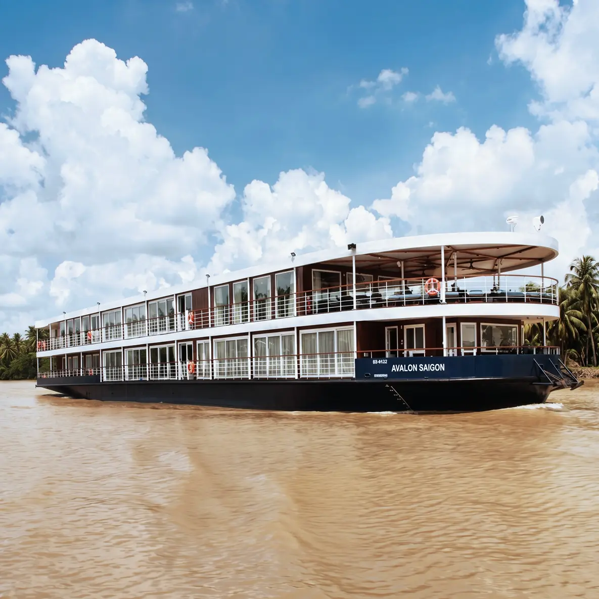 The Avalon Saigon is designed to venture easily into areas where other cruise ships cannot while measuring as wide and long as ships carrying twice the number of the just 36 guests. You'll experience exquisite service with a relaxed luxury that's come to encompass the Avalon difference, delivering all the modern features you expect from Avalon Waterways.