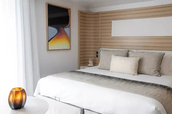 Spacious cruise suite room