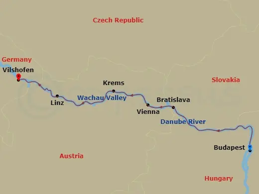 Itinerary schematic diagram
